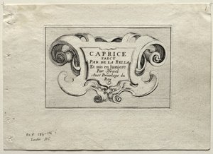 Caprices: Title Page by Stefano della Bella