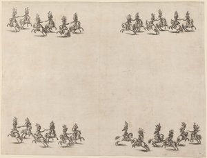 Cavaliers Fighting with Swords