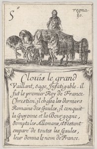 Clovis the Great, Valiant, Wise, from Game of the Kings of France by Stefano della Bella