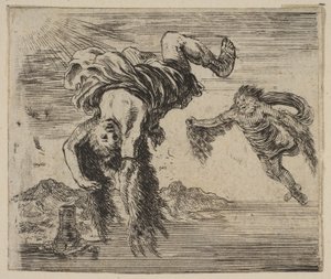 Daedalus and Icarus, from Game of Mythology by Stefano della Bella