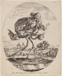 Death Carrying a Child to the Right by Stefano della Bella