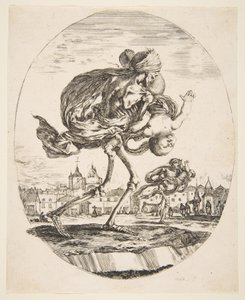 Death Carrying an Infant, from The Five Deaths by Stefano della Bella