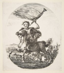 Death on Horseback Holding a Trumpet, from The Five Deaths