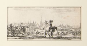 Drawings of Some Troop Movements, set of twelve etchings by Stefano della Bella