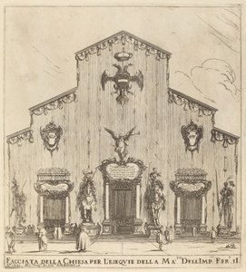 Facade of the Church of San Lorenzo, Florence by Stefano della Bella