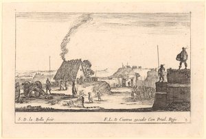Fortification, plate 4 from the series “Various Military Capricci” by Stefano della Bella