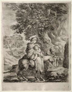 Flight into Egypt by Stefano della Bella
