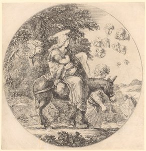 Flight into Egypt by Stefano della Bella