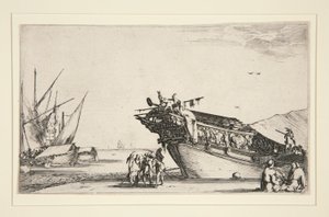 Harbor Scene from a series of eight Marines