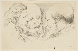 Heads by Stefano della Bella