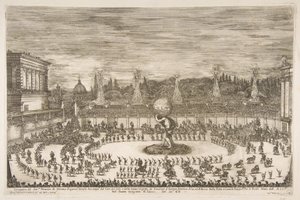 Il Mondo Festeggiante: Entrance of Cosimo III de Medici, 1661 by Stefano della Bella