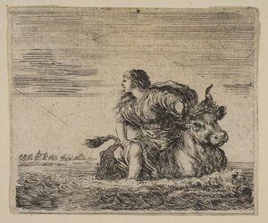 Jupiter and Europa, from Game of Mythology by Stefano della Bella