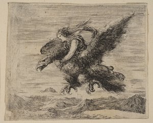 Jupiter and Ganymede, from Game of Mythology by Stefano della Bella