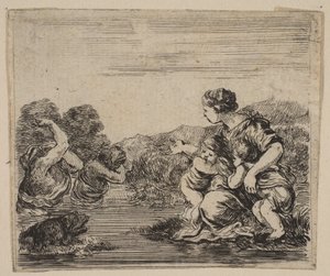 Latona, from Game of Mythology by Stefano della Bella