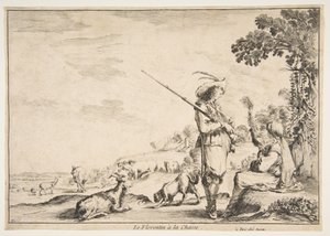 The Florentine at the Hunt by Stefano della Bella