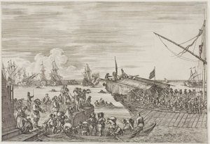 The Departure of a Galley by Stefano della Bella