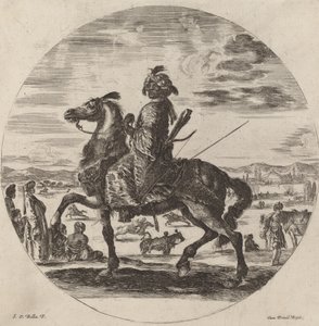 Moorish Cavalier by Stefano della Bella