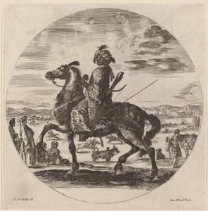 Moorish Cavalier by Stefano della Bella