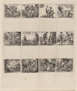 Mythological Playing Cards by Stefano della Bella