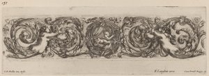 Ornamental Frieze with Cupid and Psyche