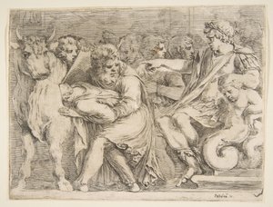 Phalaris Having Perillus Thrown into the Bronze Bull by Stefano della Bella