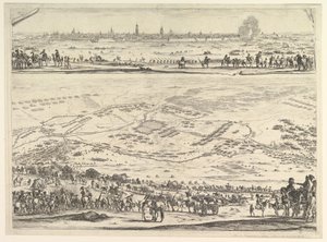 Plan and View of the Siege of Arras: Lower Part of the Plate with a Topographical View