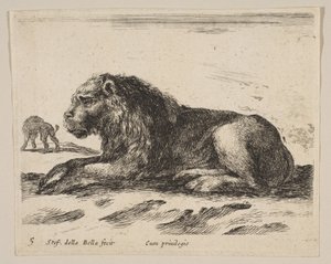 Reclining Lion, from Various Animals