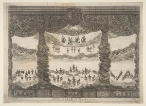 Sixth Scene, the Heavens, from The Marriage of the Gods by Stefano della Bella
