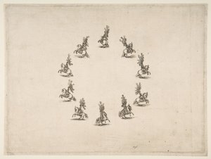 Ten Cavaliers Forming a Circle