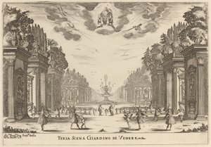 Third Scene Gardens of Venus by Stefano della Bella