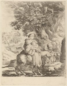 The Flight into Egypt by Stefano della Bella