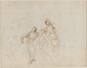 The Flight into Egypt by Stefano della Bella
