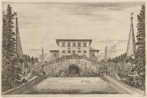 The Great Stair-Case, probably 1653 by Stefano della Bella