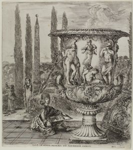 The Medici Vase, plate one from The Six Large Views of Rome and the Campagna