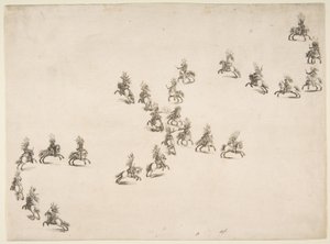Twenty-four Cavaliers Form a Double S, 1652