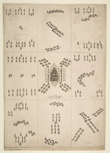 Various Figures of Horse Ballet, 1652 by Stefano della Bella