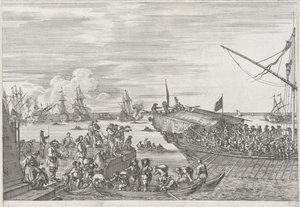 Departure of a Galley Ship in the Port of Livorno by Stefano della Bella