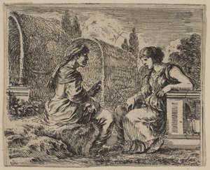 Vertumnus and Pomona by Stefano della Bella
