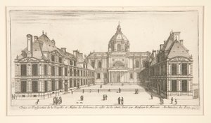 View and Perspective of the Chapel and House of Sorbonne by Stefano della Bella