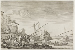 Views of the Port of Livorno: Houses Overlooking a Port