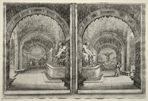 Views of the Villa of Pratolino: Two Views of the Grotto by Stefano della Bella