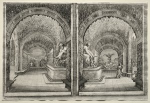 Views of the Villa of Pratolino: Two Views of the Grotto by Stefano della Bella