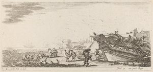 Windy Harbor, 1644 by Stefano della Bella