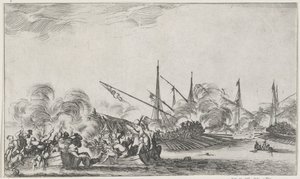 Sea Battle by Stefano della Bella