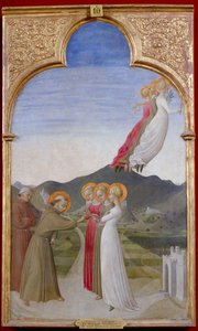 The Mystical Marriage of Saint Francis of Assisi by Stefano di Gionvanni dit Sassetta
