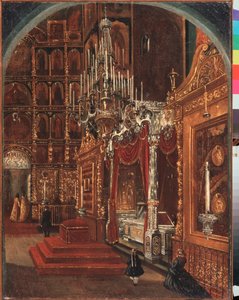 Interior in the Assumption Cathedral in Yaroslavl