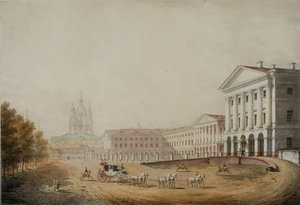 The Smolny Institute for Noble Maidens in Saint Petersburg by Stepan Philippovich Galaktionov