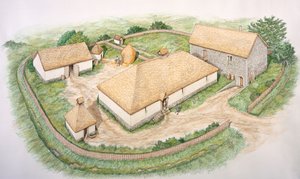 South Manor, Wharram Percy medieval village, North Yorkshire