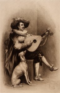 Musician and Dog by Stephen James Ferris
