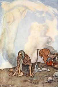 The White Steed Had Vanished from Their Eyes Like a Wreath of Mist, c1910